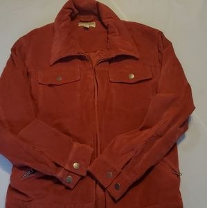 Corduroy zip up jacket